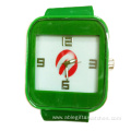 silicone waterproof of sports quartz watch